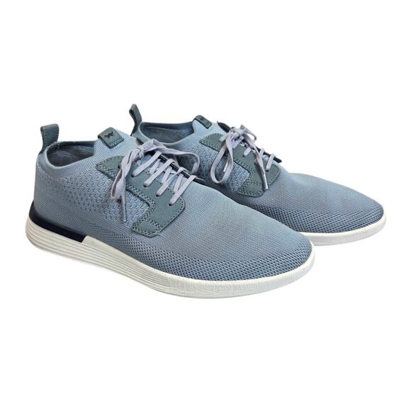 Wolf & Shepherd Men's SwiftKnit Gray Lace Up Derby Casual Shoe Sneaker Size 9 US - Picture 2 of 16